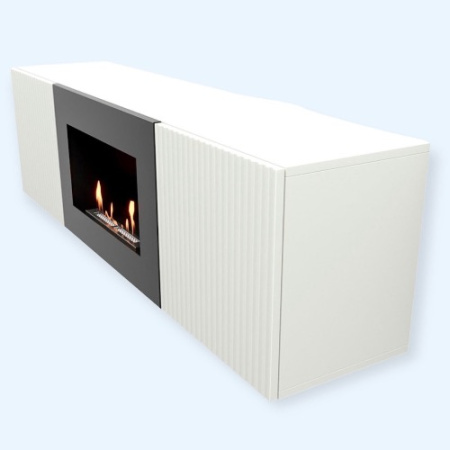 BFP/P-1400L белая (1595752) Firelight Тумба с биокамином